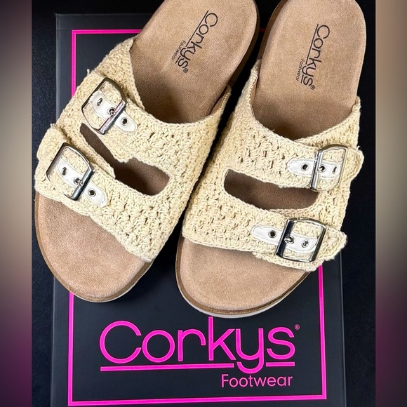 Corkys Shoes - Corkys Women's Cream Sandals - Dash